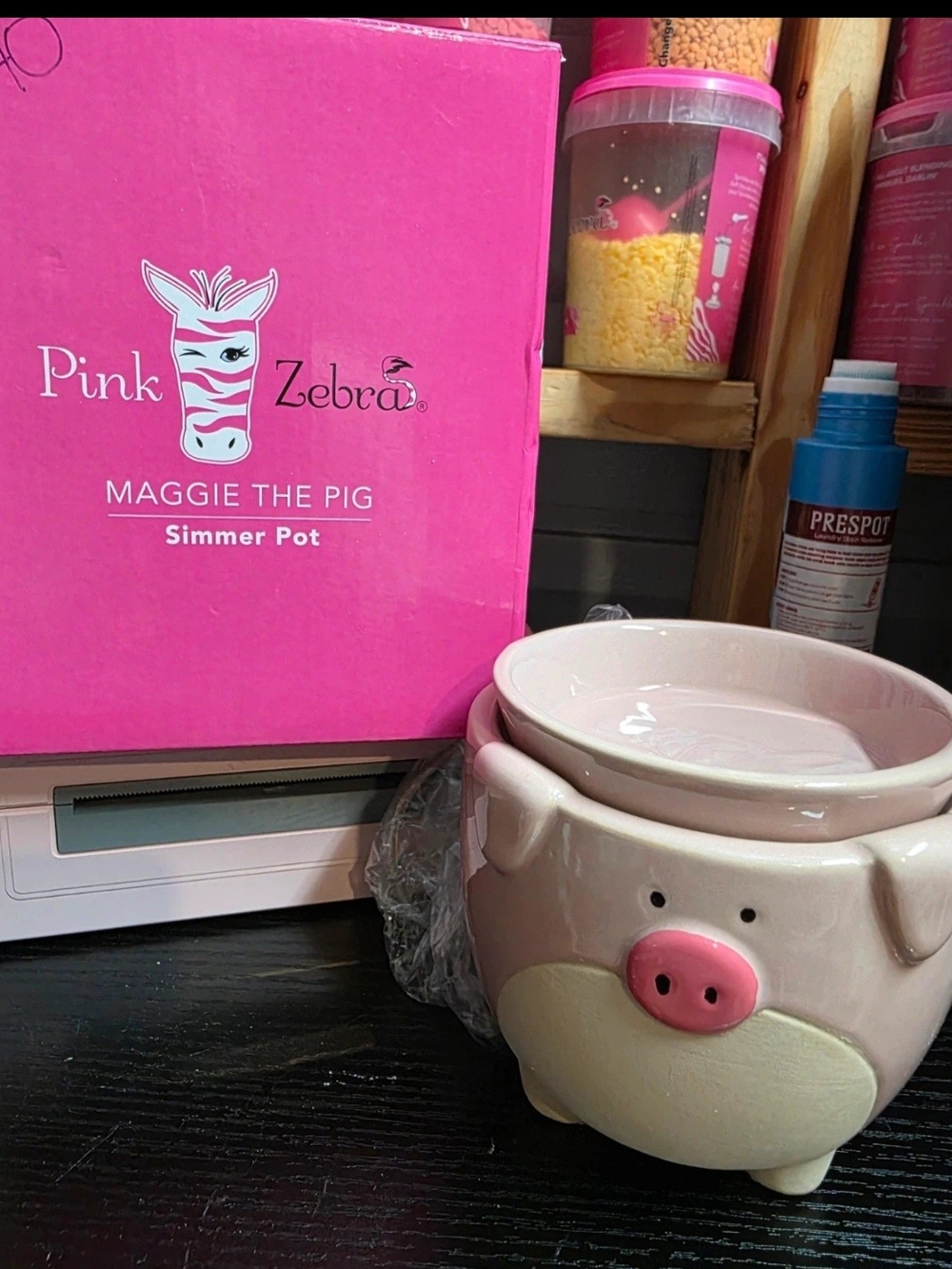 Pink Zebra Maggie the Pig Pink Simmer Pot